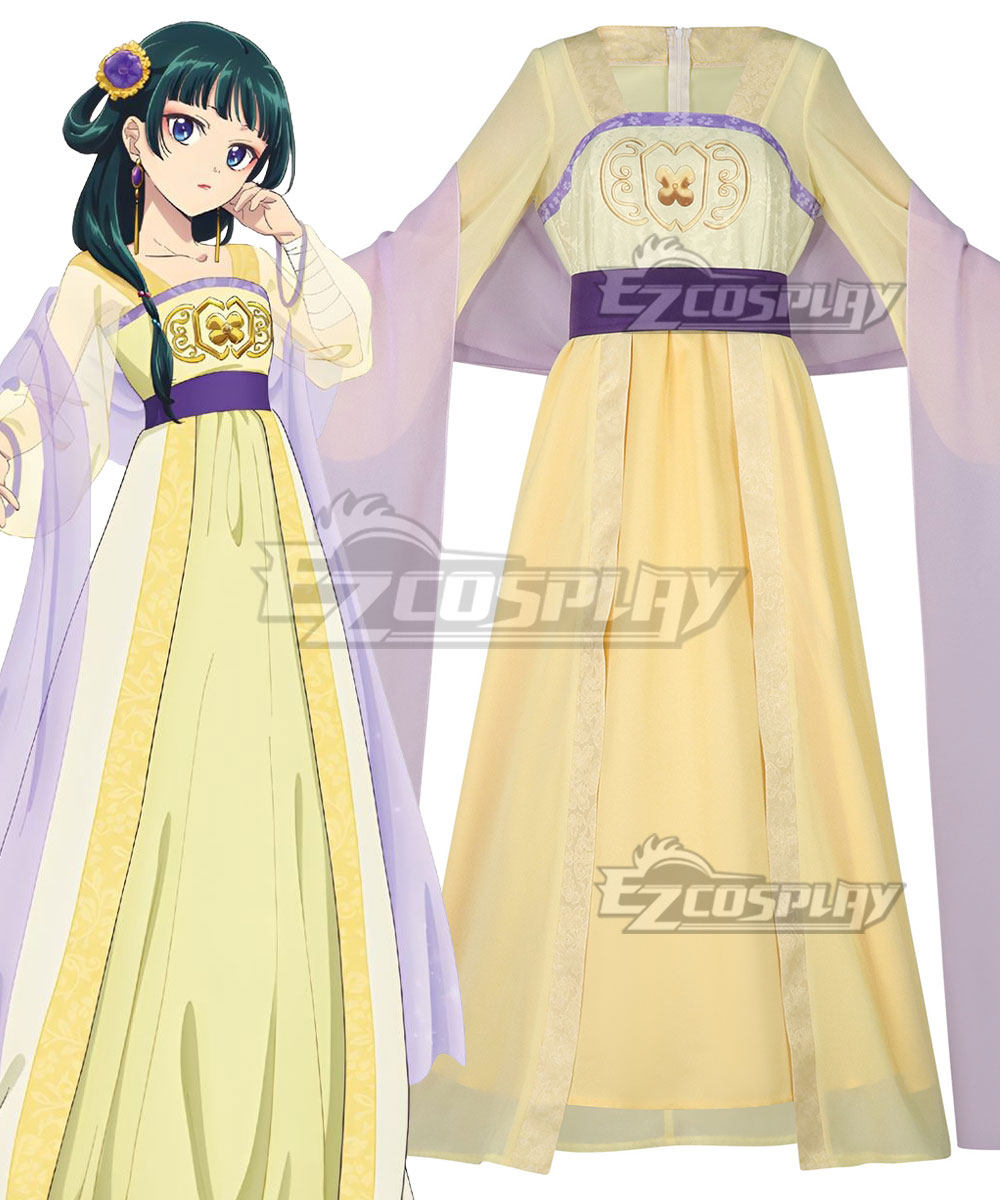 The Apothecary Diaries Mao Mao Yellow Dress Cosplay Costume