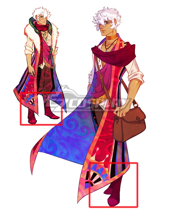 The Arcana Asra Red Shoes Cosplay Boots