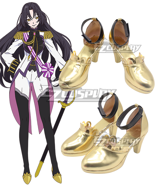 The Case Study of Vanitas Dominique de Sade Domi Golden Cosplay Shoes