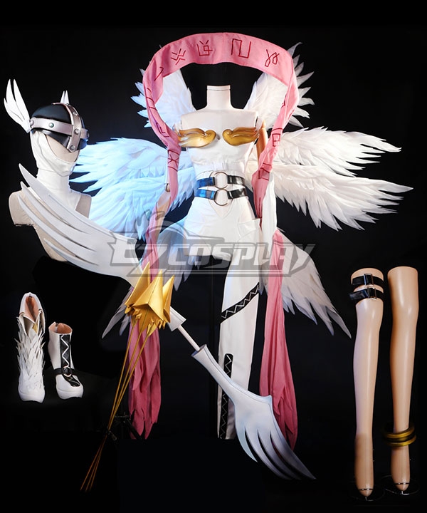The Digimon Database Angewomon Archangel Digimon Set Cosplay Costume Including Costume Shoes Prop