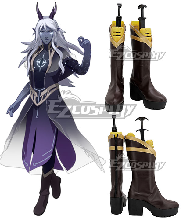 The Dragon Prince Aaravos Brown Shoes Cosplay Boots