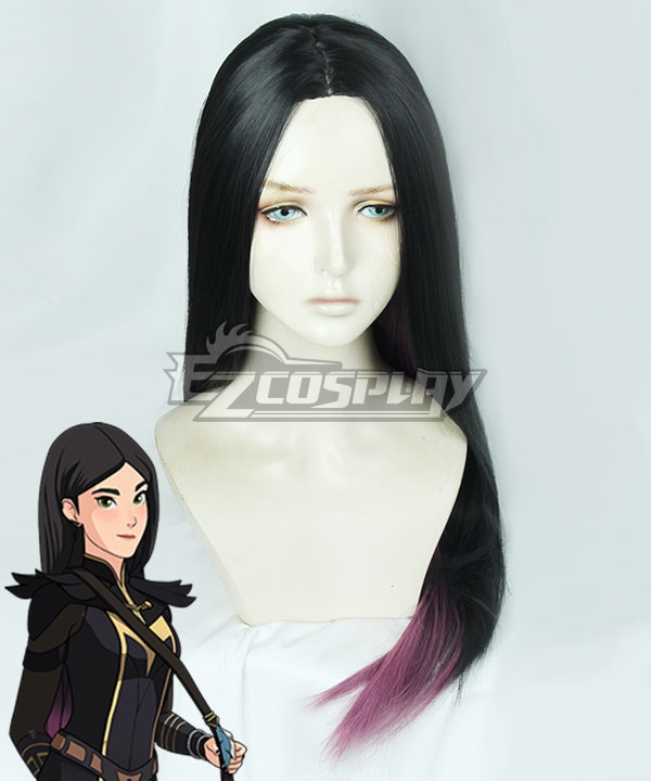 The Dragon Prince Claudia Black Purple Cosplay Wig
