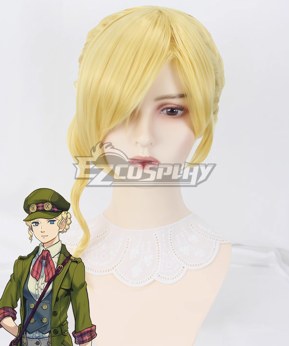 The Great Ace Attorney Chronicles Gina Lestrade Golden Cosplay Wig