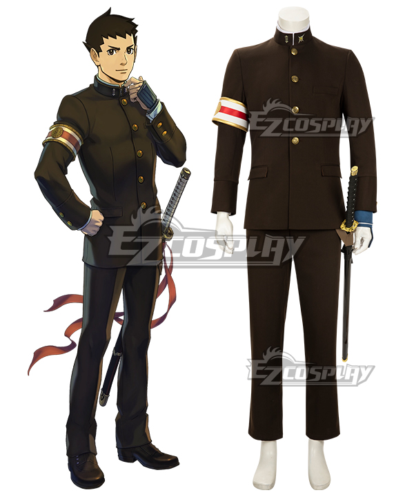 The Great Ace Attorney Chronicles The Ancestral Ace Attorney Ryunosuke Naruhodo Cosplay Costume