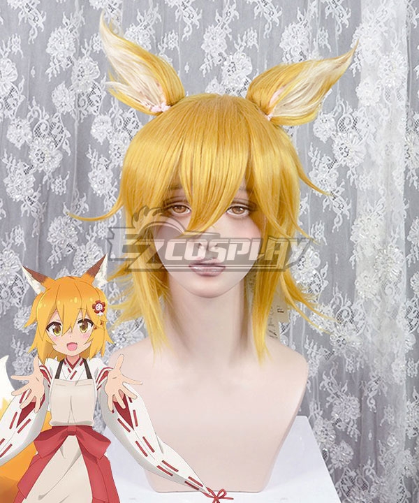The Helpful Fox Senko san Sewayaki Kitsune no Senko san Senko Golden Cosplay Wig