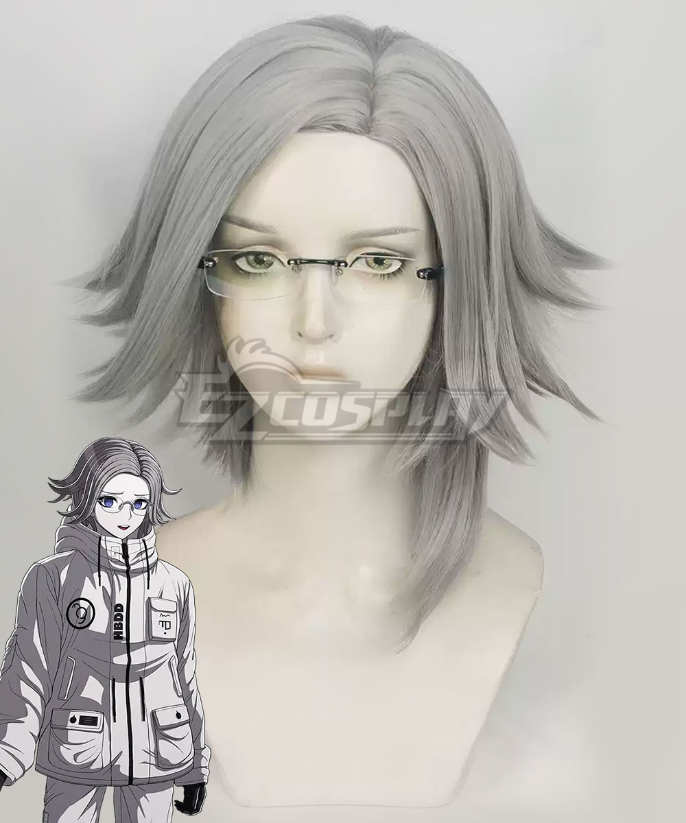 The Hundred Line -Last Defense Academy Eito Aotsuki Silver Cosplay Wig