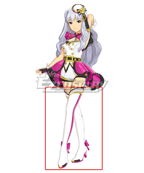 The Idolmaster: Stella Stage Takane Shijou White Shoes Cosplay Boots