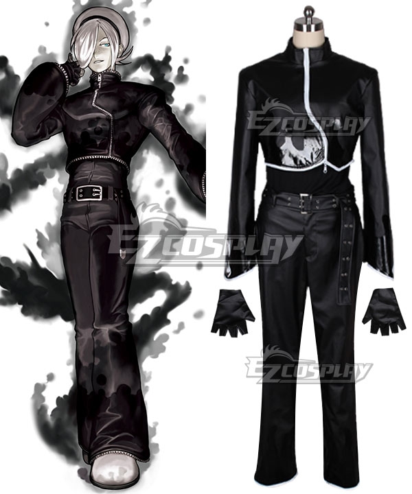 The King of Fighters 2003 SNK Ash Crimson Black Cosplay Costume
