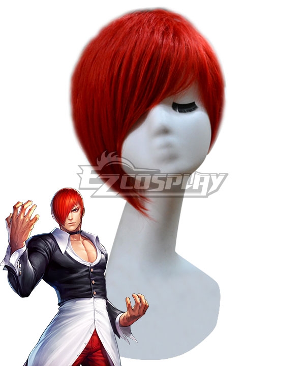 The King Of Fighters KOF Iori Yagami Red Cosplay Wig