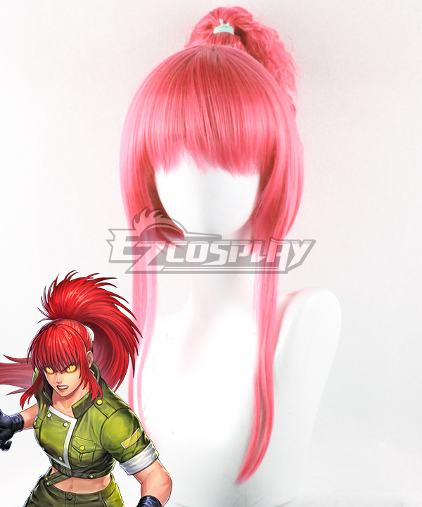 The King Of Fighters KOF Orochi Leona  Red Cosplay Wig