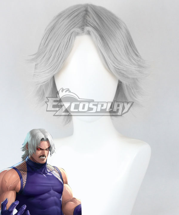 The King of Fighters Omega Rugal Bernstein Silver Cosplay Wig