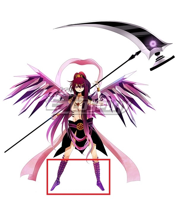 

The Labyrinth Of Magic Magi Kouha Ren Djinn Equip Purple Shoes Cosplay Boots