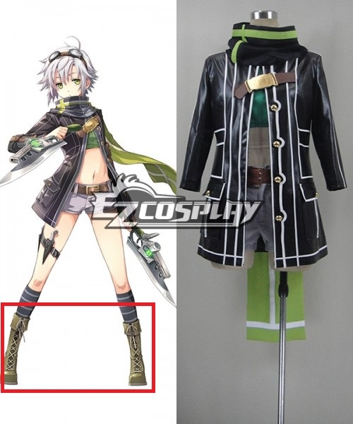 The Legend Of Heroes: Sen No Kiseki Trails Of Cold Steel Fei Claussell Battle Brown Shoes Cosplay Boots
