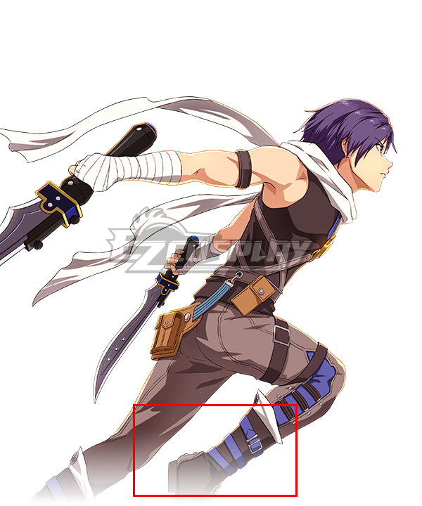 The Legend of Heroes: Trails in the Sky Joshua Bright Black Shoes Cosplay Boots