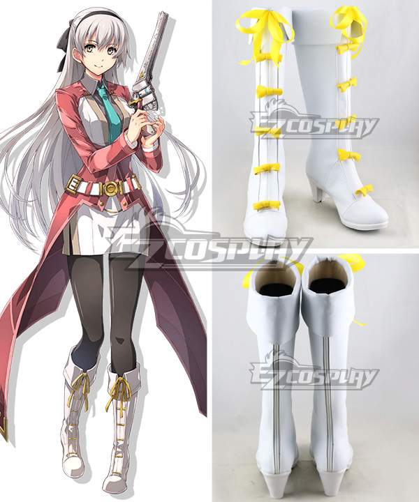 The Legend of Heroes: Trails of Azure Elie MacDowell White Shoes Cosplay Boots