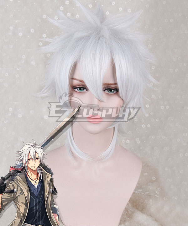 The Legend of Heroes Trails of Cold Steel Crow Armbrust White Cosplay Wig