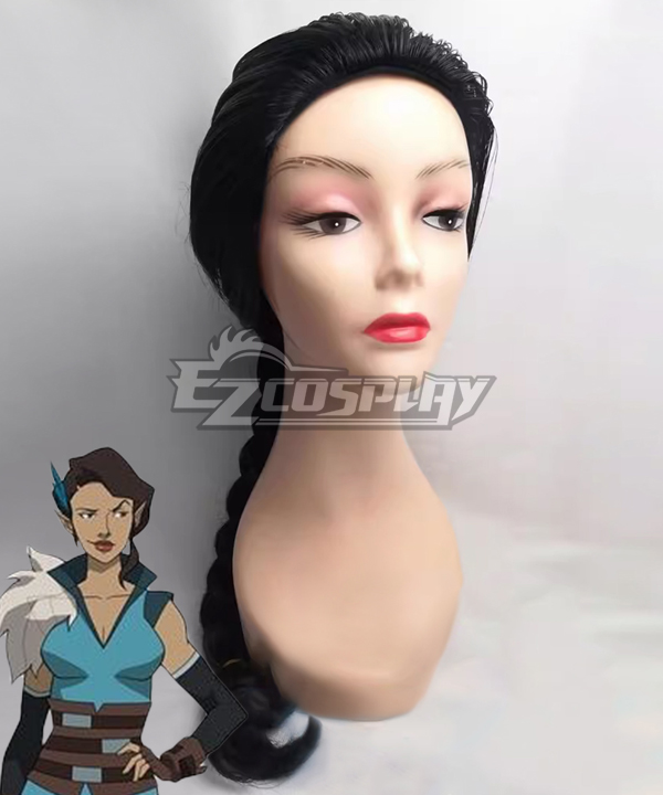 The Legend of Vox Machina Vex'ahlia Black Cosplay Wig