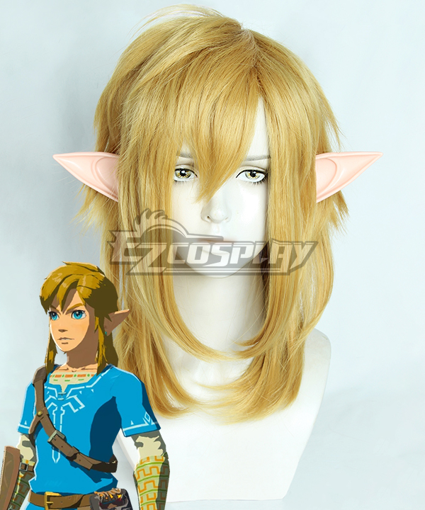 The Legend Of Zelda: Breath Of The Wild 2 Link Golden Cosplay Wig
