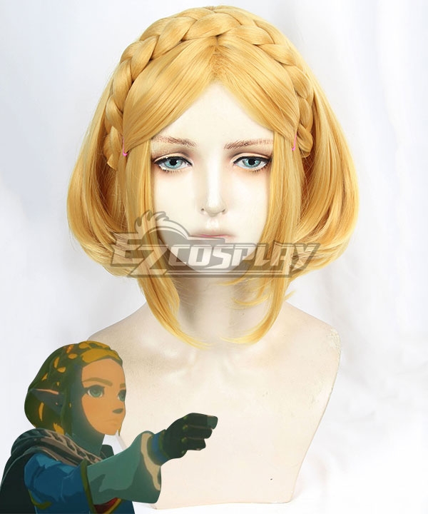 The Legend Of Zelda: Breath Of The Wild 2 Princess Zelda Golden Cosplay Wig