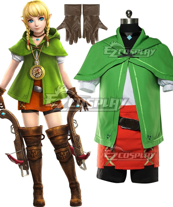 TLOZ: Breath Of The Wild Hyrule Warriors Linkle Cosplay Costume