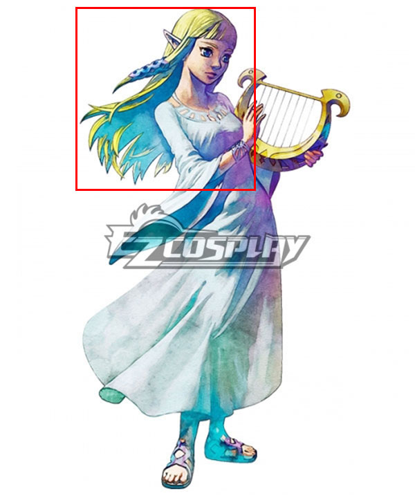 The Legend of Zelda: Skyward Sword Princess Zelda Goddess Hylia Golden Cosplay Wig