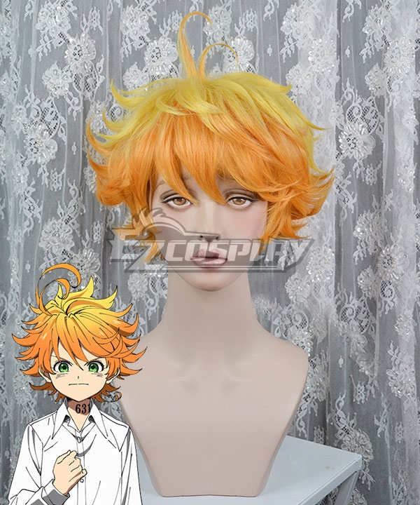 The Promised Neverland Emma Orange Yellow Cosplay Wig