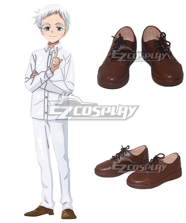 The Promised Neverland Male Norman Ray Brown Cosplay Shoes