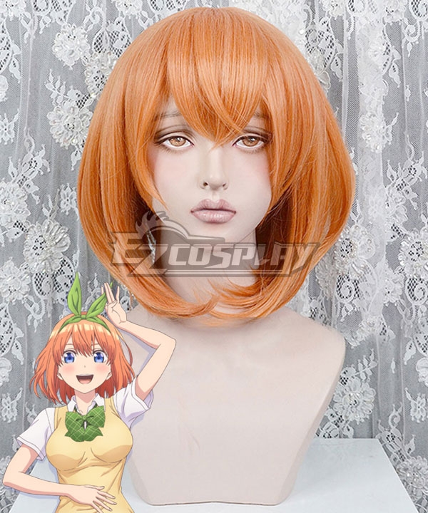 The Quintessential Quintuplets Go-TÅbun No Hanayome 5 Equal Brides Yotsuba Nakano Orange Cosplay Wig - A Edition