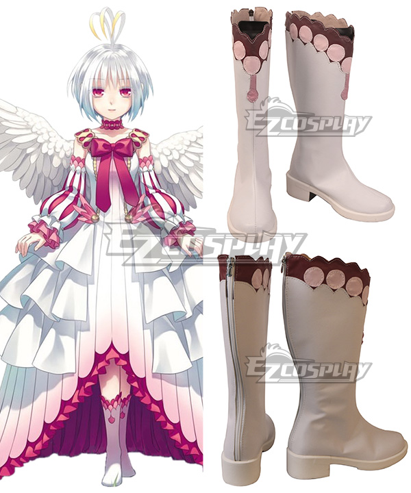 

The Rising Of The Shield Hero Filolial Queen Fitoria White Pink Shoes Cosplay Boots