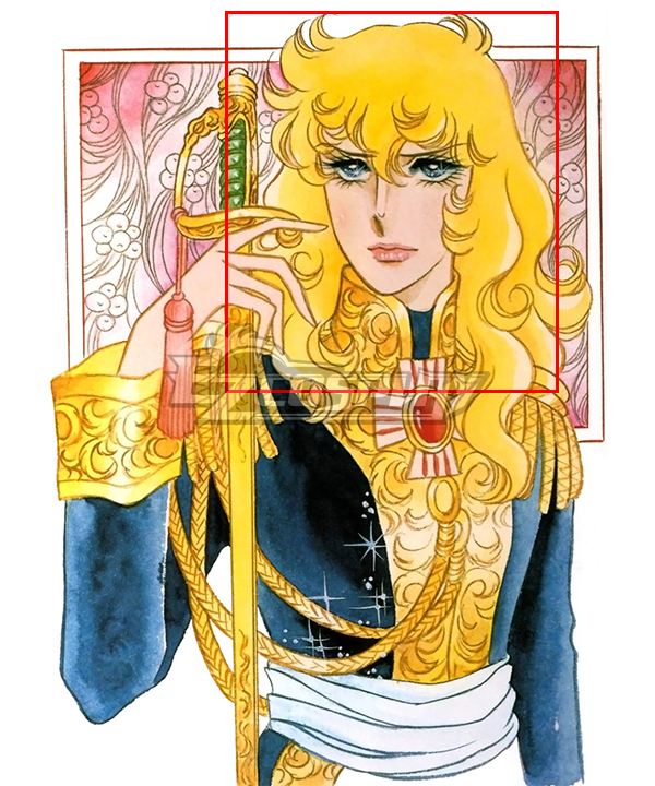 The rose of Versailles Lady Oscar Golden Cosplay Wig