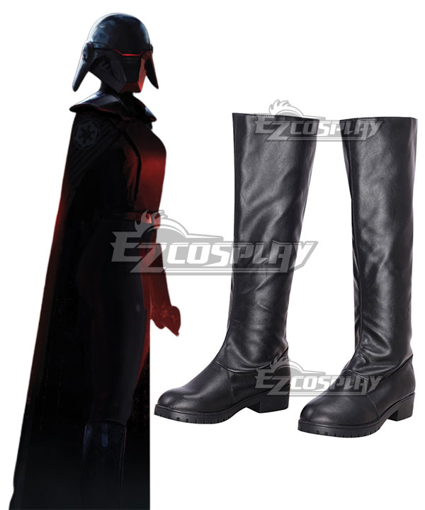 Star Wars Jedi: Fallen Order Trilla Suduri The Second Sister Black Shoes Cosplay Boots