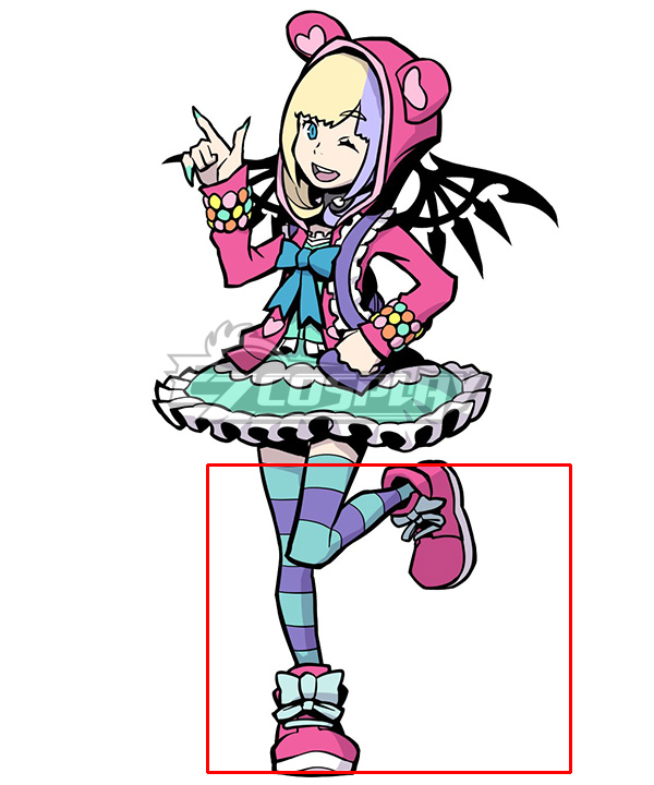 The World Ends with You: Final Remix Coco Pink Blue Cosplay Shoes