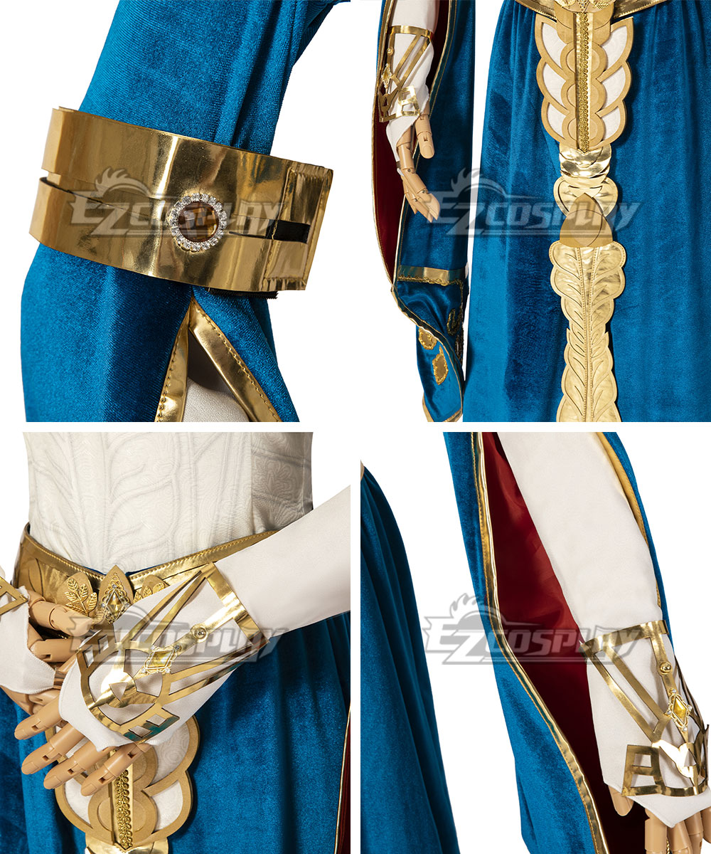 princess zelda blue dress The Legend of Zelda Breath of The Wild Princess Zelda Premium Edition Cosplay Costume Male / XXXL main image 0