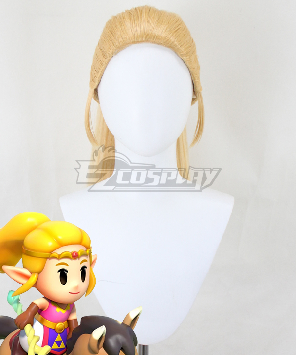 TLOZ: Echoes of Wisdom Princess Zelda Ponytail Golden Cosplay Wig