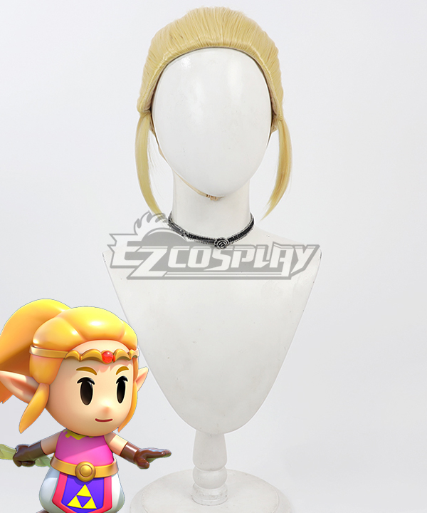 TLOZ: Echoes of Wisdom Princess Zelda Ponytail Golden B Cosplay Wig