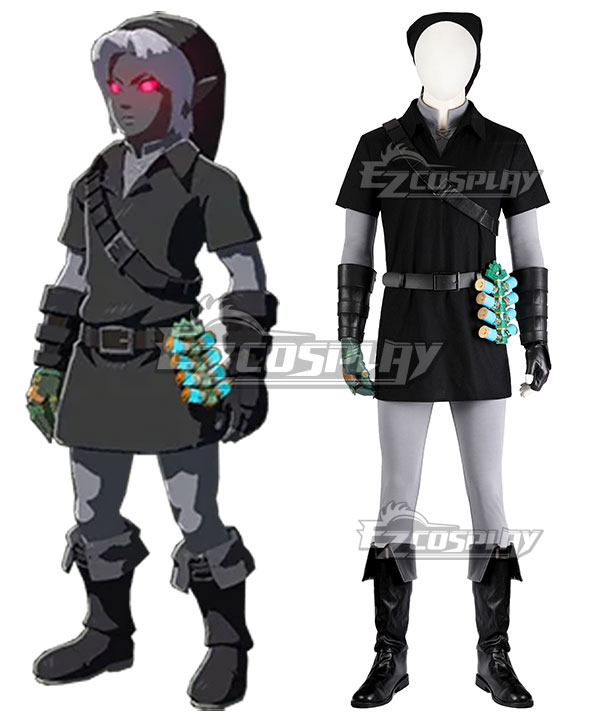 TLOZ: Tears of the Kingdom Link Dark Set Cosplay Costume