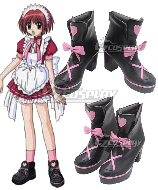 Tokyo Mew Mew Ichigo Momomiya Black Cosplay Shoes