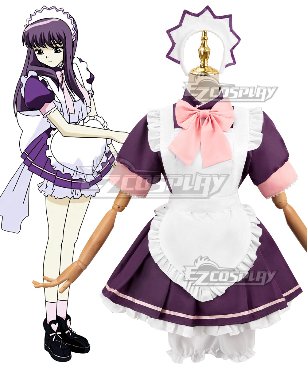 Tokyo Mew Mew Zakuro Fujiwara Maid Cosplay Costume