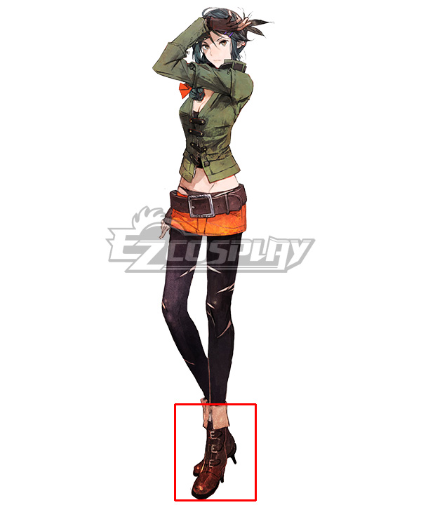Tokyo Mirage Sessions FE Kiria Kurono Brown Cosplay Shoes