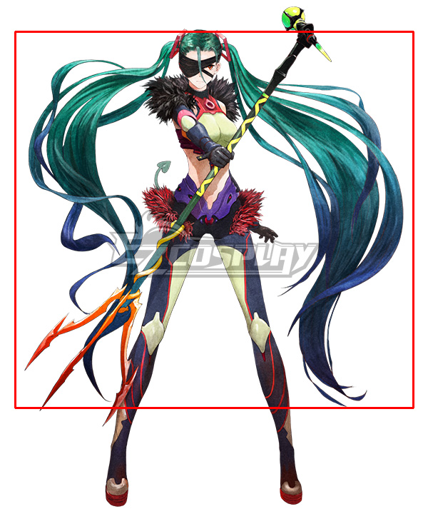 

Tokyo Mirage Sessions FE Kiria Kurono Mirage Master Green Cosplay Wig