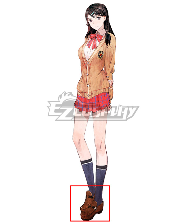 Tokyo Mirage Sessions FE Tsubasa Oribe Brown Cosplay Shoes