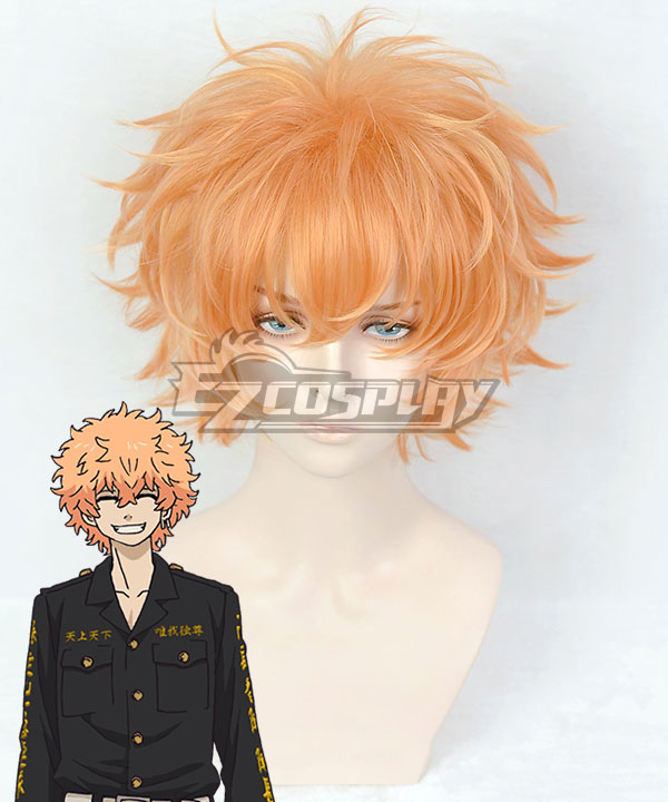 Tokyo Revengers Nahoya Kawata Smiley Orange Cosplay Wig