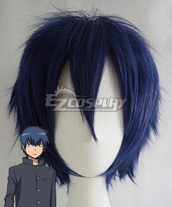 Toradora Ryuuji Takasu Black Blue Cosplay Wig