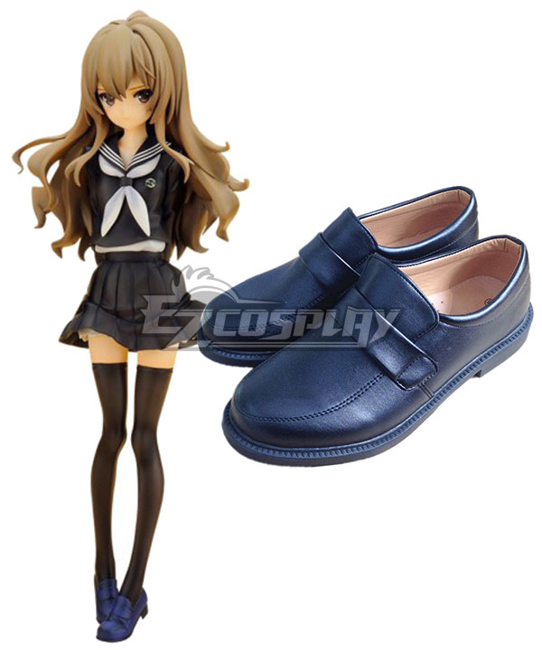 Toradora Taiga Aisaka School Uniform Deep Blue Cosplay Shoes