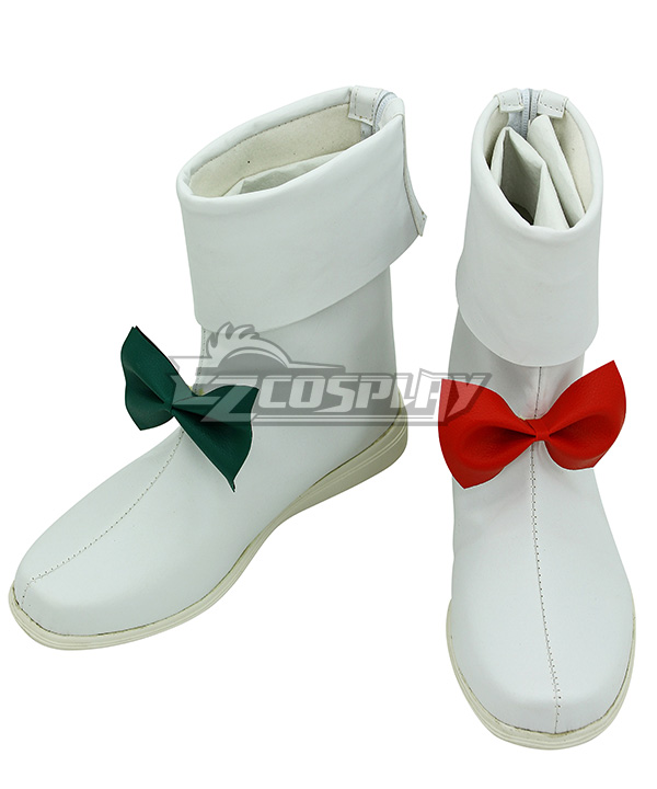 Touhou Project Hata no Kokoro White Cosplay Shoes