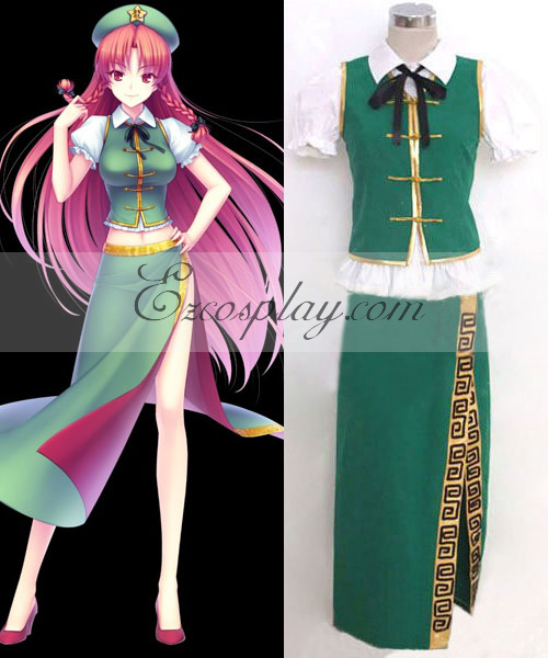 Touhou Project Hong Meiling cosplay costume