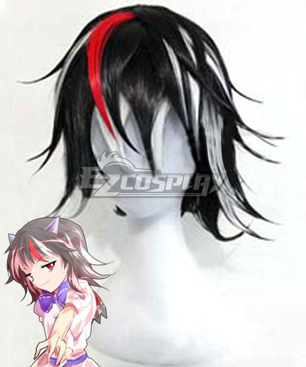 Touhou Project Kijin Seija Black Cosplay Wig