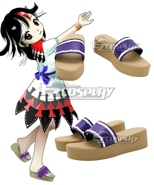 Touhou Project Kijin Seija Purple Cosplay Shoes