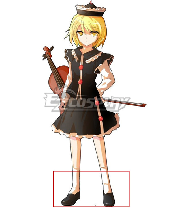 Touhou Project Lunasa Prismriver Black Cosplay Shoes