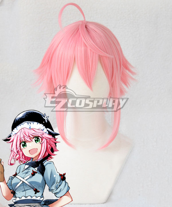 Touhou Project Okunoda Miyoi Pink Cosplay Wig